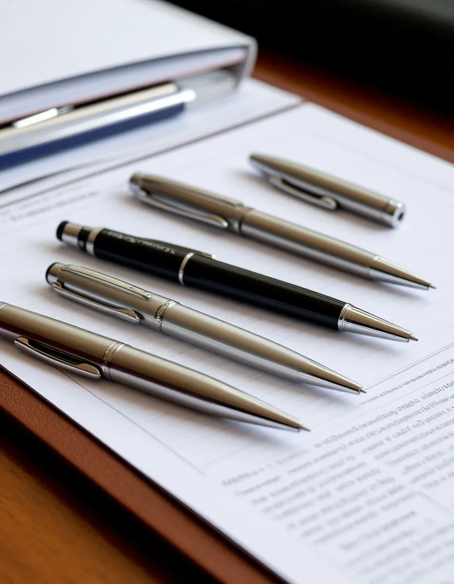 Металлические ручки с логотипом